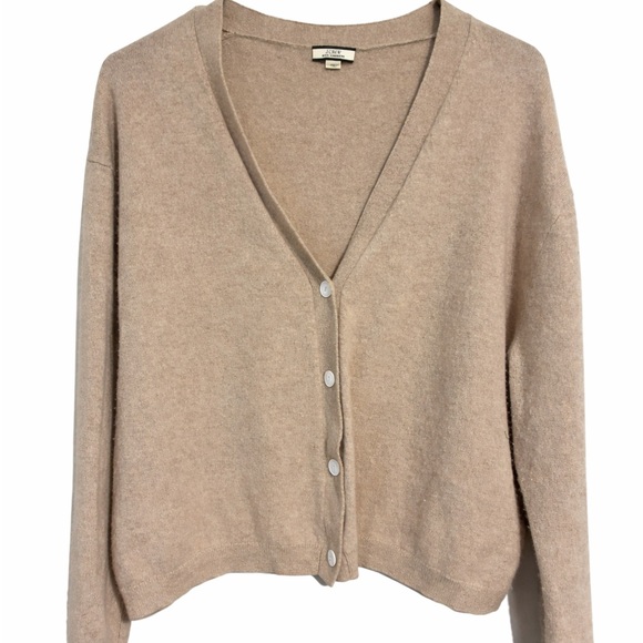 J. Crew Sweaters - J.Crew 100% Cashmere Cardigan Sweater – Neutral Beige